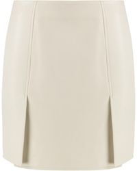 Tod's - Mini Skirt Ovine Leather - Lyst