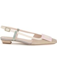 Roger Vivier - Slingback Suede Ballerinas Belle Vivier - Lyst