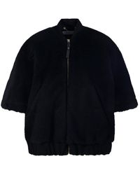 Max Mara - Briose Zip-Up Short-Sleeved Coat - Lyst