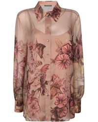 Alberta Ferretti - Floral Print Shirt - Lyst