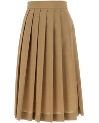 Quira - Biscuit Polyester Blend Skirt - Lyst