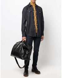 DSquared² - Western Denim Shirt With Hemp Blend - Lyst