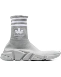 Balenciaga - X Adidas Speed Sock Sneaker - Lyst
