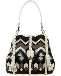 Chloé - Embroidered Wool Small Penelope Handbag - Lyst