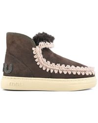 Mou - Eskimo Sneaker Bold In Brown Leather - Lyst