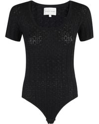 Loulou de Saison - Rib-Lace Knit Fitted Body - Lyst