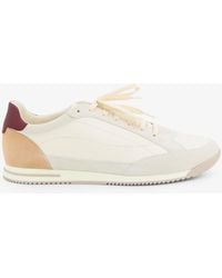 Brunello Cucinelli - Leather Sneakers With Suede Inserts - Lyst