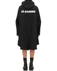 Jil Sander - Parka With Logo Cotton Trench & Raincoats - Lyst