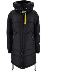 Parajumpers - Long Hooded Down Jacket With Maxi Buckle - Lyst