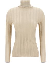 Fabiana Filippi - Ribbed Lurex Sweater - Lyst