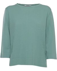 Kangra - Aqua Cotton Sweater - Lyst