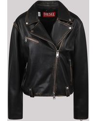 DIESEL - L-Edme Leather Jacket - Lyst