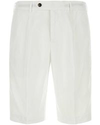 PT01 - White Lyocell Blend Bermuda Shorts - Lyst