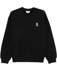 Maison Kitsuné - Dressed Fox Cotton Crewneck Sweatshirt - Lyst