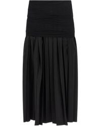 MM6 by Maison Margiela - Double Layer Skirt - Lyst