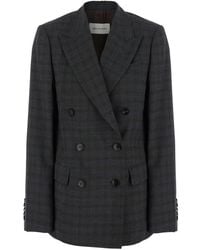 Dries Van Noten - Double-Breasted Jacket Barrysta Wool Blazers - Lyst