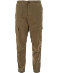 BOSS - Brown Stretch Cotton Cargo Pant - Lyst