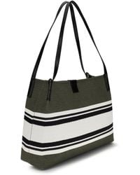 Balmain - Tote Bag Release Canvas-Leather Dark-- Cotton Handbags - Lyst