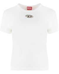DIESEL - T-Uncutie-Long-Od Cotton T-Shirt - Lyst