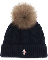 Moncler - Pom-Pom Wool And Cashmere Beanie Virgin Hat - Lyst