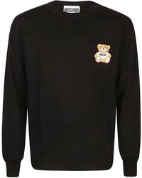 Moschino - Embroidery Bear Sweater - Lyst