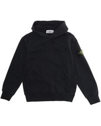 Stone Island - Hoodie For Kids Cotton Hoods & Sweatshirts - Lyst