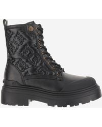 Pinko - Quilted Leather Ankle Boots - Lyst