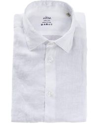 Altea - Slim Fit Linen Shirt - Lyst
