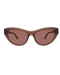 Ferragamo - Salvatore Sunglasses Cat Eye Full Rim, Transparent Frame And Lens Sf1103S232 - Lyst