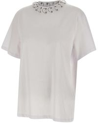 ROTATE BIRGER CHRISTENSEN - Oversize Ring Cotton T-Shirt - Lyst