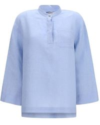 Max Mara - Linen Dress Shirt - Lyst