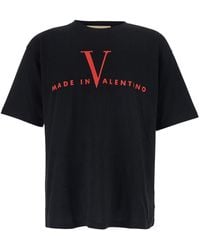 Valentino - T-Shirt Crew Neck Cotton T-Shirts - Lyst