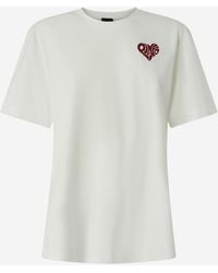 Pinko - T Shirt With Amore Lettering - Lyst