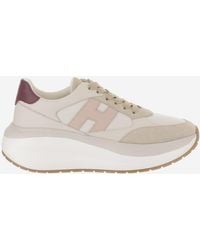 Hogan - Sneakers Maxi Leather-Suede Leather And Suede Trainers - Lyst