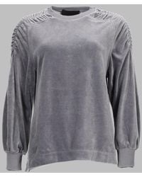 Alberta Ferretti - Sweatshirt Chenille Cotton Sweatshirts - Lyst