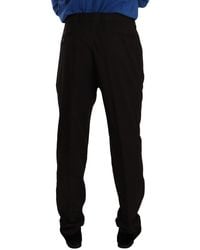 Dolce & Gabbana - Brown Wool Skinny Formal Dress Pants - Lyst