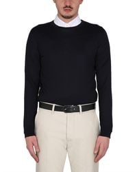 ZEGNA - Cashmere And Silk Crewneck Sweater - Lyst