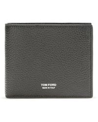 Tom Ford - T Line Bifold Wallet Grained Leather Calf Bos Taurus - Lyst