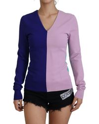 Dolce & Gabbana - V-neck Long Sleeves Sweater Viscose - Lyst