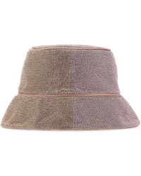 Kara - Embellished Satin Hat - Lyst