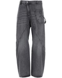 JW Anderson Black Denim Jeans - Gray