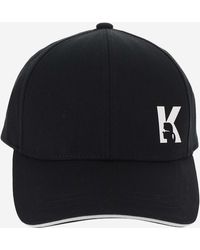 Karl Lagerfeld - Cotton Blend Baseball Cap With Logo - Lyst