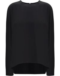 TOTEME - Boxy Satin Top - Lyst