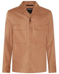 Zegna - Concealed Fastened Long-sleeved Shirt - Lyst