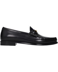 Celine - Leather Slip-On Loafers - Lyst
