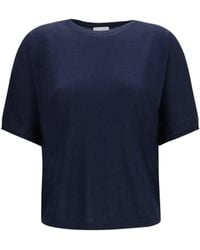 Brunello Cucinelli - Short-Sleeve Cashmere And Silk Sweater Kashmir/Capra Hircus - Lyst