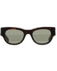 Saint Laurent - Aviator Sunglasses With Nylon Lenses - Lyst
