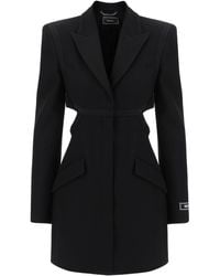 Versace - Blazer Dress With Cut Outs - Lyst