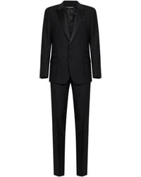 Dolce & Gabbana - Virgin Wool And Silk Three-Piece Tuxedo Suit - Lyst
