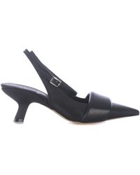VIC MATIE SANDALO con cinturino e tacco alto viola stile classico Donna  Pelle EUR 38,66 - PicClick IT